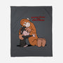 Punch-Kun And Ora-Mama-None-Fleece-Blanket-joerawks