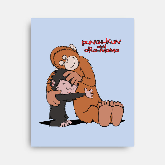Punch-Kun And Ora-Mama-None-Stretched-Canvas-joerawks