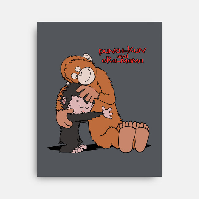 Punch-Kun And Ora-Mama-None-Stretched-Canvas-joerawks