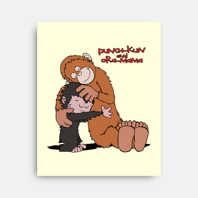 Punch-Kun And Ora-Mama-None-Stretched-Canvas-joerawks