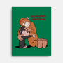 Punch-Kun And Ora-Mama-None-Stretched-Canvas-joerawks