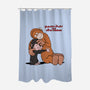 Punch-Kun And Ora-Mama-None-Polyester-Shower Curtain-joerawks