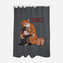 Punch-Kun And Ora-Mama-None-Polyester-Shower Curtain-joerawks