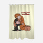 Punch-Kun And Ora-Mama-None-Polyester-Shower Curtain-joerawks