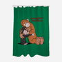 Punch-Kun And Ora-Mama-None-Polyester-Shower Curtain-joerawks