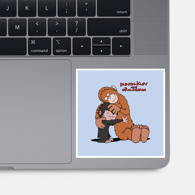 Punch-Kun And Ora-Mama-None-Glossy-Sticker-joerawks