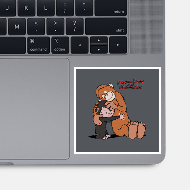 Punch-Kun And Ora-Mama-None-Glossy-Sticker-joerawks