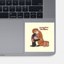 Punch-Kun And Ora-Mama-None-Glossy-Sticker-joerawks
