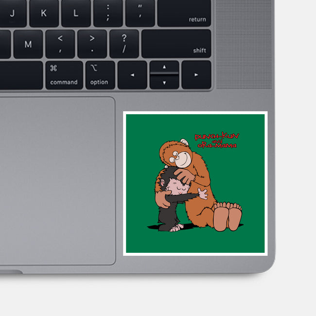 Punch-Kun And Ora-Mama-None-Glossy-Sticker-joerawks