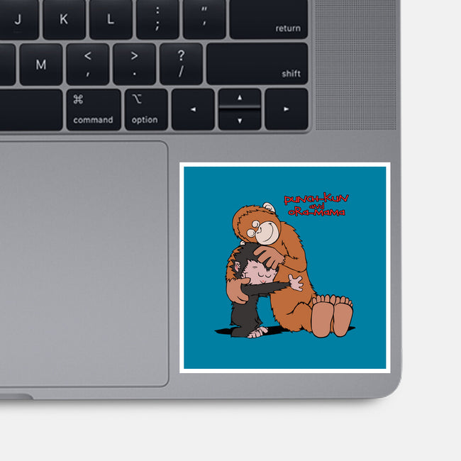 Punch-Kun And Ora-Mama-None-Glossy-Sticker-joerawks