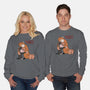 Punch-Kun And Ora-Mama-Unisex-Crew Neck-Sweatshirt-joerawks