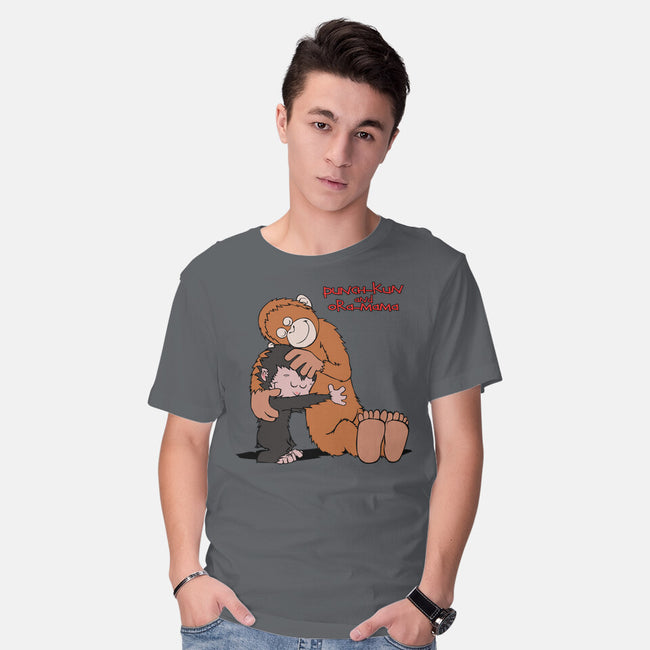 Punch-Kun And Ora-Mama-Mens-Basic-Tee-joerawks