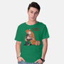 Punch-Kun And Ora-Mama-Mens-Basic-Tee-joerawks