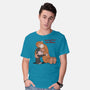 Punch-Kun And Ora-Mama-Mens-Basic-Tee-joerawks
