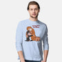Punch-Kun And Ora-Mama-Mens-Long Sleeved-Tee-joerawks