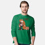 Punch-Kun And Ora-Mama-Mens-Long Sleeved-Tee-joerawks
