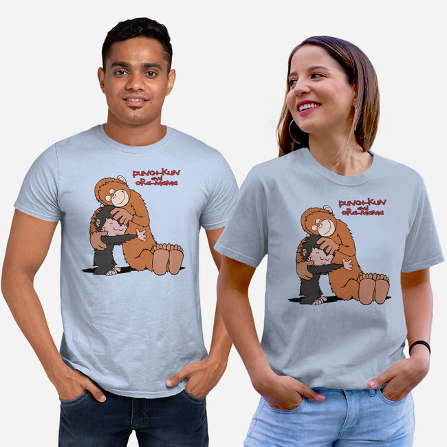 Punch-Kun And Ora-Mama-Unisex-Basic-Tee-joerawks