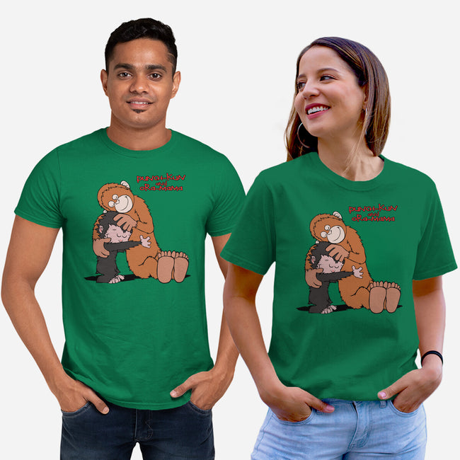 Punch-Kun And Ora-Mama-Unisex-Basic-Tee-joerawks