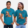 Punch-Kun And Ora-Mama-Unisex-Basic-Tee-joerawks