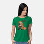 Punch-Kun And Ora-Mama-Womens-Basic-Tee-joerawks