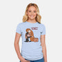 Punch-Kun And Ora-Mama-Womens-Fitted-Tee-joerawks
