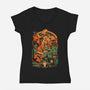 After The Mission-Womens-V-Neck-Tee-ilustrata