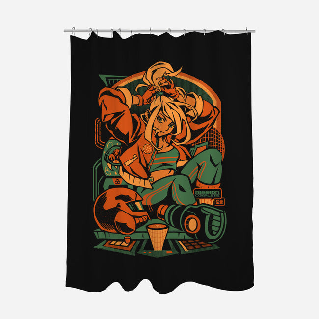 After The Mission-None-Polyester-Shower Curtain-ilustrata