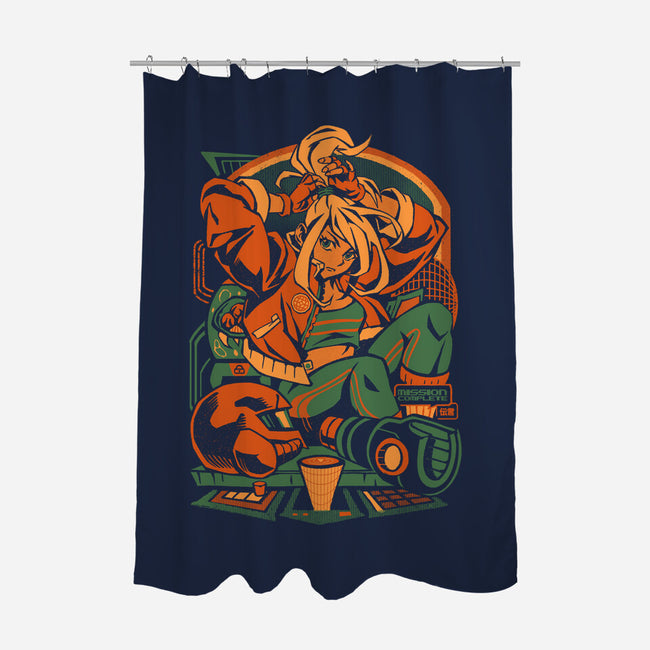 After The Mission-None-Polyester-Shower Curtain-ilustrata