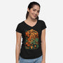 After The Mission-Womens-V-Neck-Tee-ilustrata
