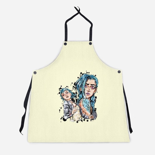 Two Universes-Unisex-Kitchen-Apron-nickzzarto