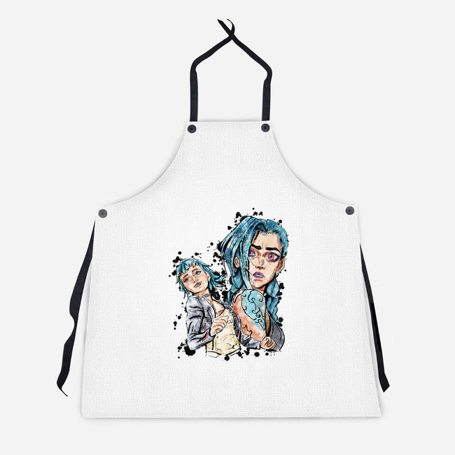 Two Universes-Unisex-Kitchen-Apron-nickzzarto