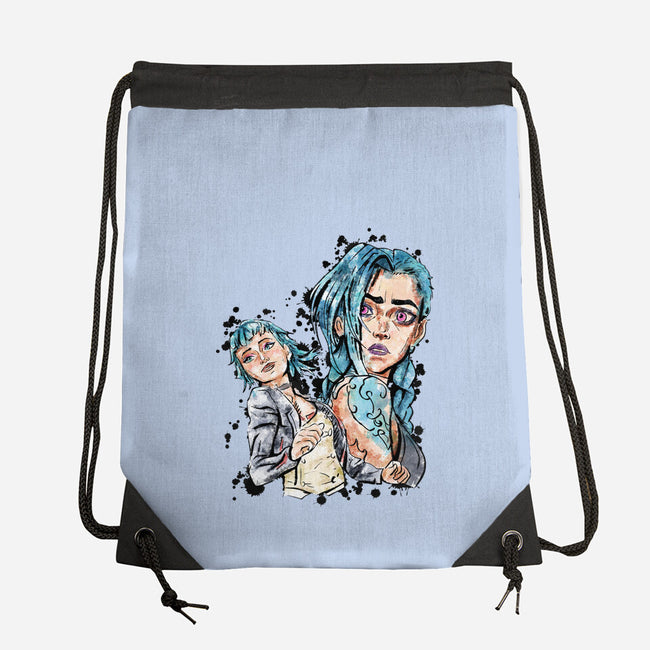 Two Universes-None-Drawstring-Bag-nickzzarto