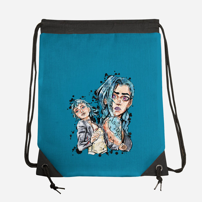 Two Universes-None-Drawstring-Bag-nickzzarto