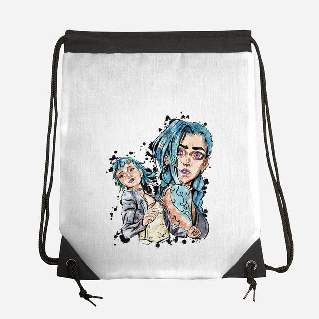 Two Universes-None-Drawstring-Bag-nickzzarto