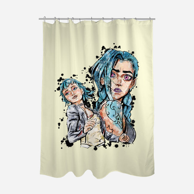 Two Universes-None-Polyester-Shower Curtain-nickzzarto