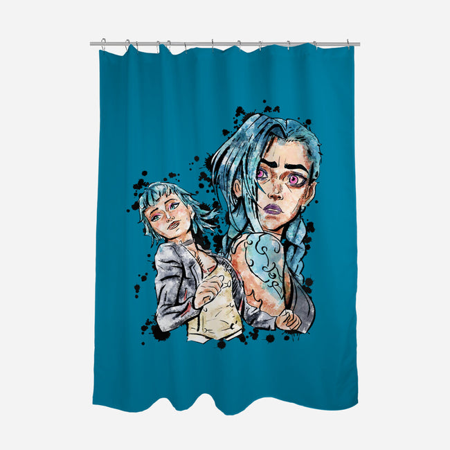 Two Universes-None-Polyester-Shower Curtain-nickzzarto