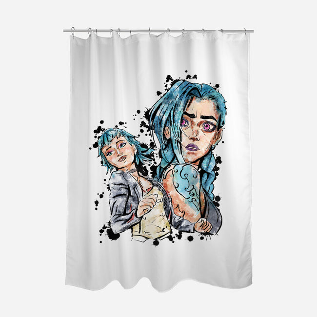 Two Universes-None-Polyester-Shower Curtain-nickzzarto