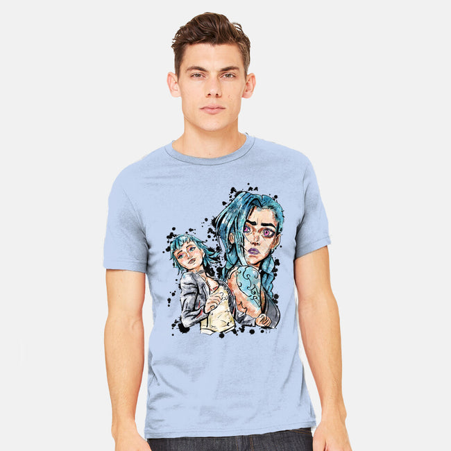 Two Universes-Mens-Heavyweight-Tee-nickzzarto