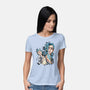 Two Universes-Womens-Basic-Tee-nickzzarto