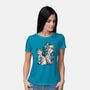 Two Universes-Womens-Basic-Tee-nickzzarto
