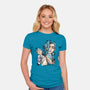 Two Universes-Womens-Fitted-Tee-nickzzarto