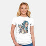 Two Universes-Womens-Fitted-Tee-nickzzarto