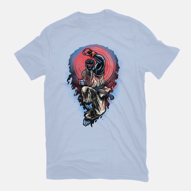 Power Of The Fireball-Womens-Fitted-Tee-glitchygorilla