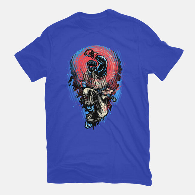 Power Of The Fireball-Womens-Fitted-Tee-glitchygorilla