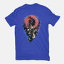 Power Of The Fireball-Womens-Fitted-Tee-glitchygorilla