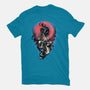 Power Of The Fireball-Womens-Fitted-Tee-glitchygorilla