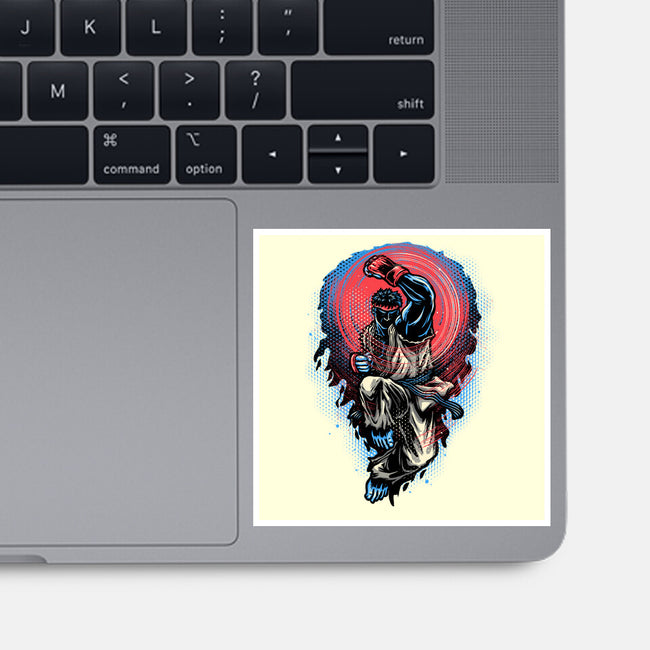 Power Of The Fireball-None-Glossy-Sticker-glitchygorilla