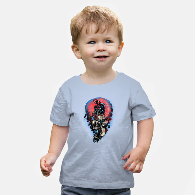 Power Of The Fireball-Baby-Basic-Tee-glitchygorilla