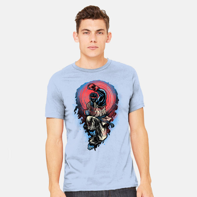 Power Of The Fireball-Mens-Heavyweight-Tee-glitchygorilla