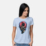 Power Of The Fireball-Womens-Basic-Tee-glitchygorilla